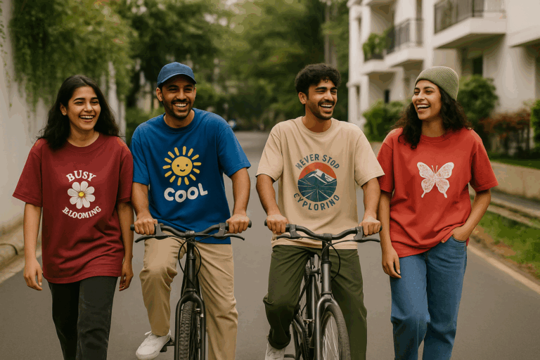 premium oversized tshirts worn by college students who love streetwear