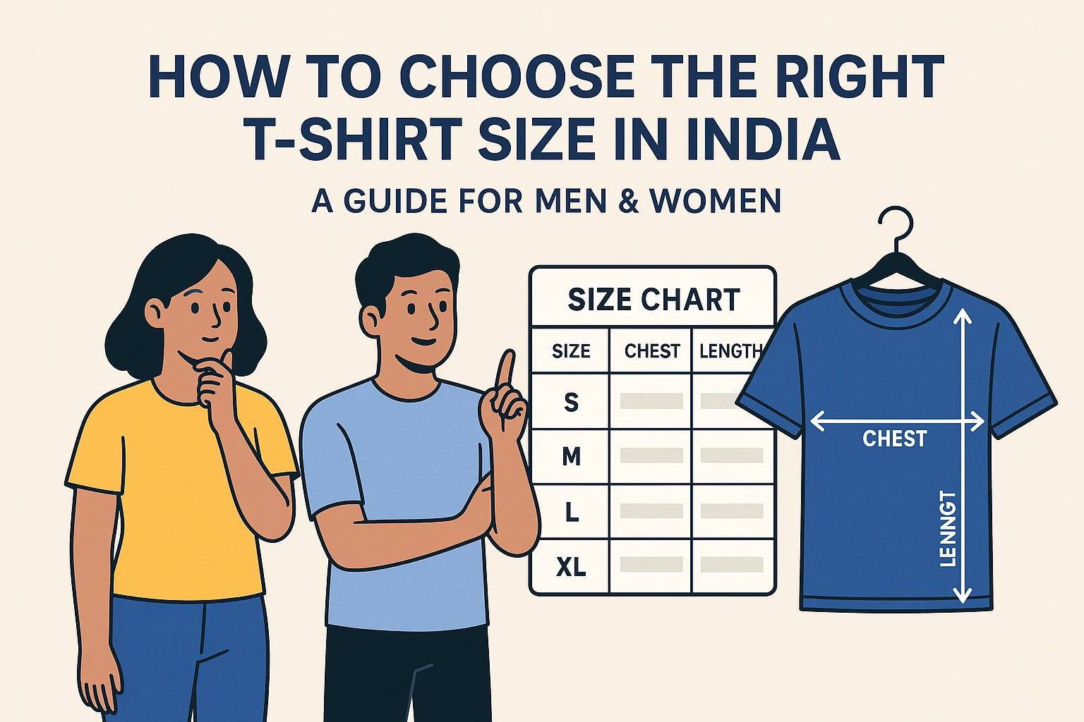 How to choose right tshirt size