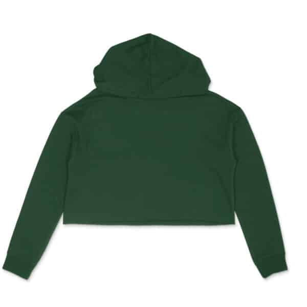 Olive Green Women's Crop Hoodie